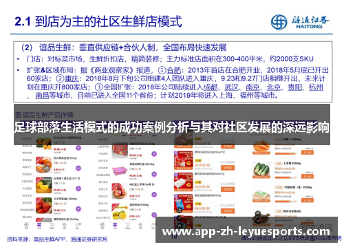足球部落生活模式的成功案例分析与其对社区发展的深远影响